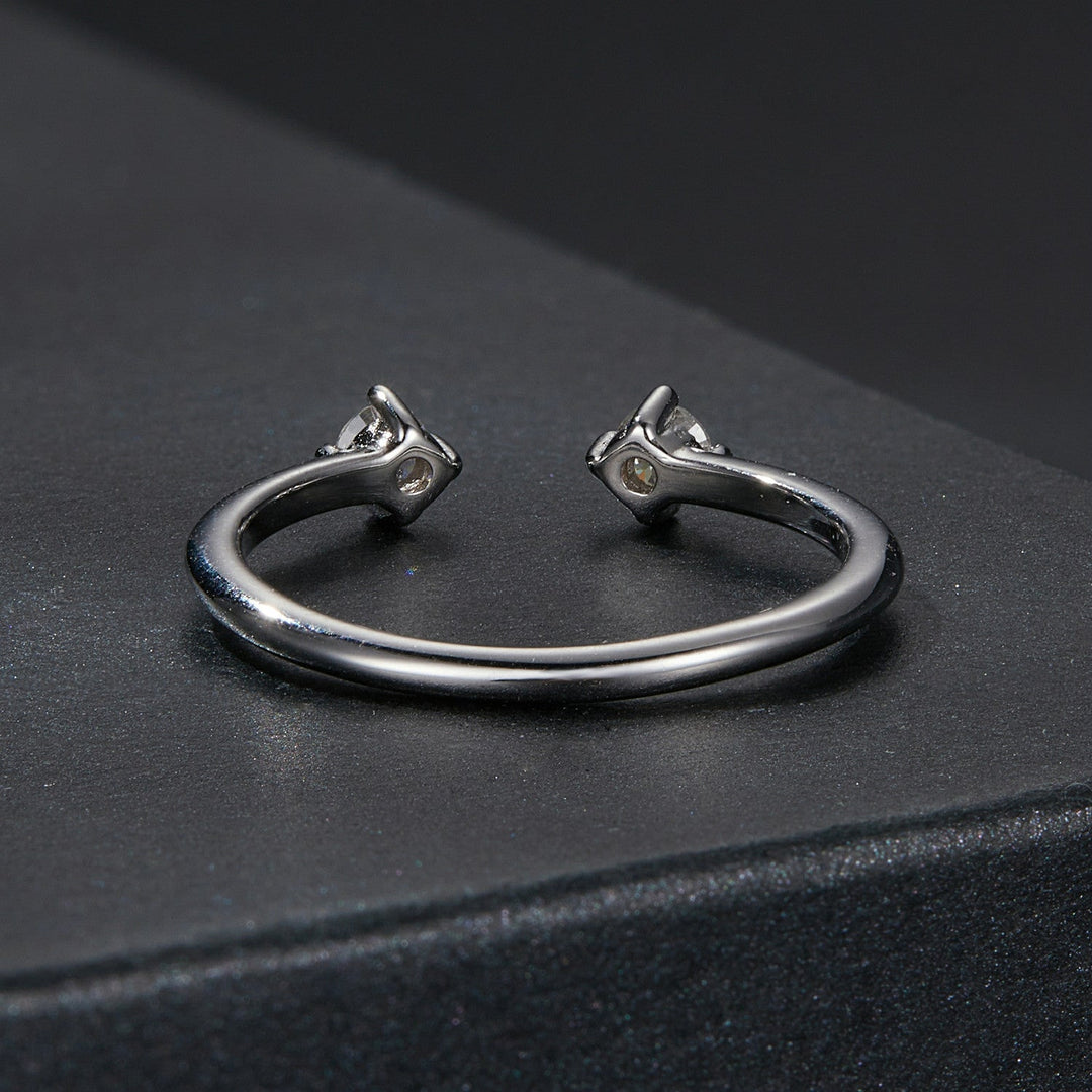 925 Sterling Silver Moissanite Ring Size E for Women