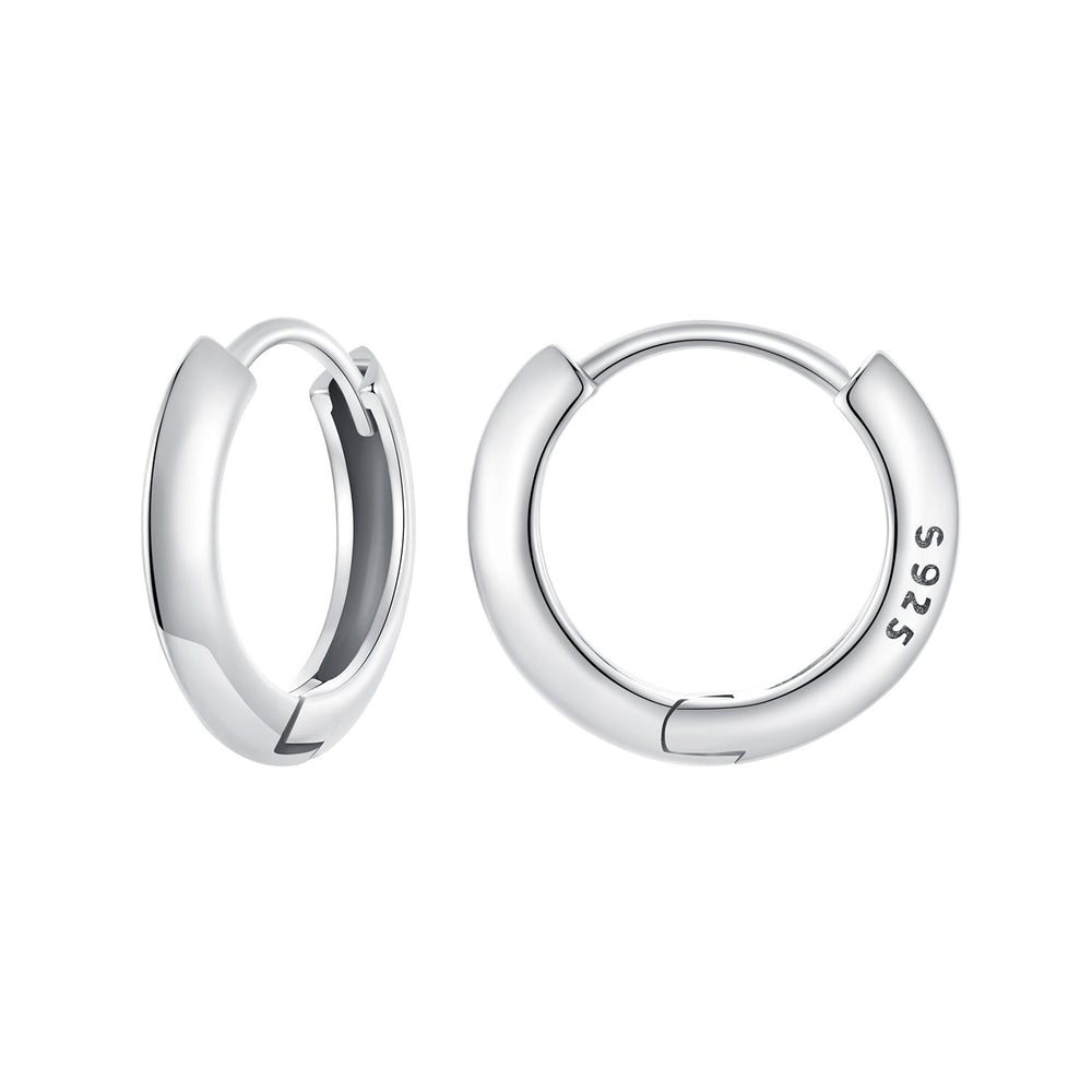 925 Sterling Silver Oxidized 14x3mm Earrings