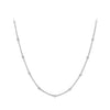 925 Sterling Silver Plated Platinum 45cm Necklace for Women