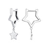 925 Sterling Silver Earrings 25*8mm for Women