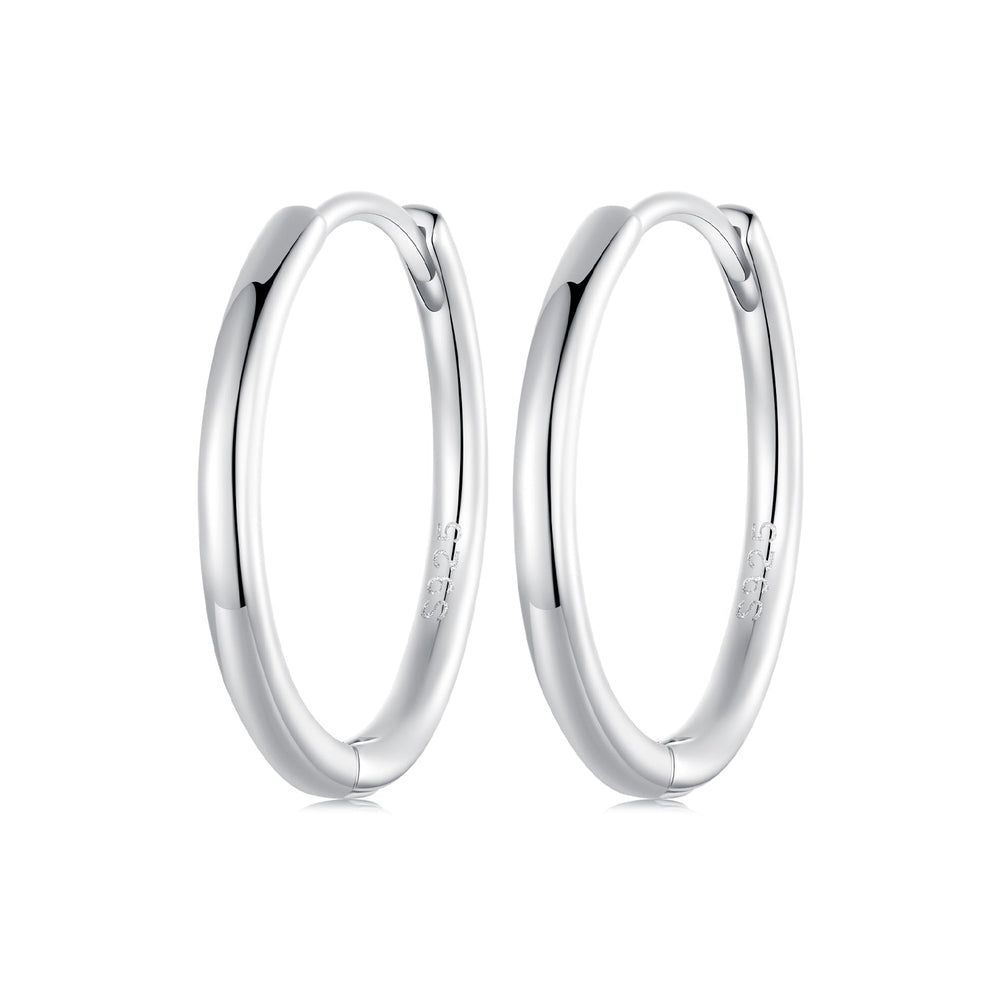 925 Sterling Silver & White Gold Plated Earrings for Women