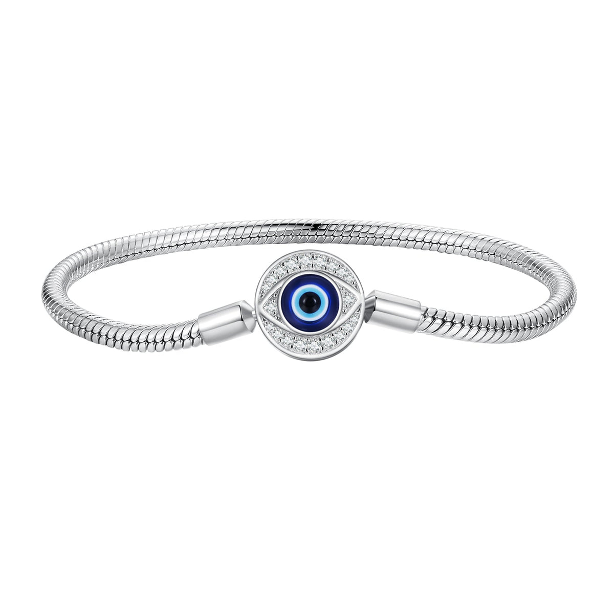 925 Sterling Silver Bracelet with CZ & Resin, Size 17.0 - изображение 3 из 9
