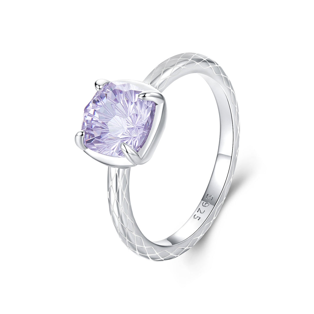 925 Sterling Silver Ring with Pavé Setting CZ, Size 6.0