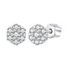 925 Sterling Silver Moissanite 0.15ct/0.027ct Earrings for Women