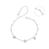925 Sterling Silver White Gold Plated CZ Bracelet for Women
