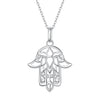 S925 Sterling Silver Plated Platinum Adjustable Necklace for Women
