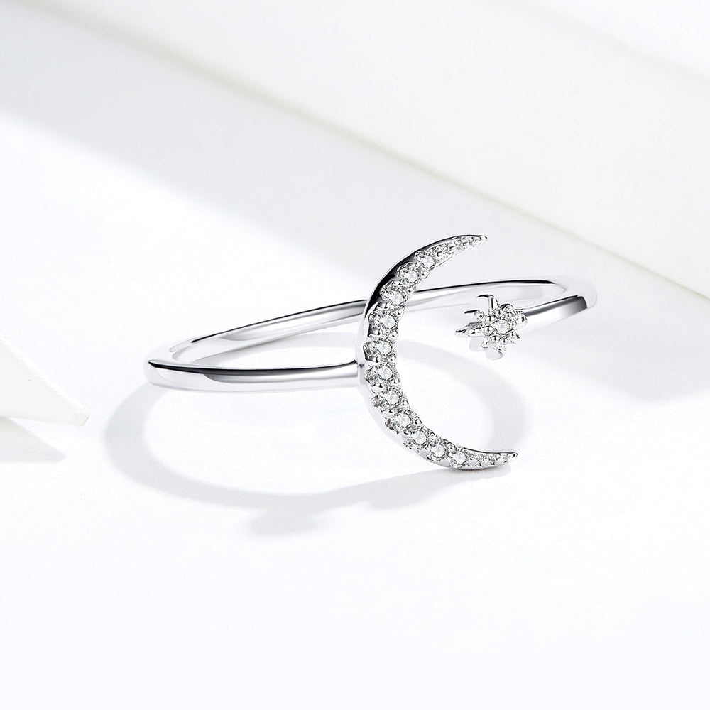 925 Sterling Silver Ring with Pavé Setting CZ