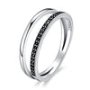 925 Sterling Silver 0.6CM Width Ring Size 6 for Women