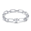 925 Sterling Silver Oxidized Bracelet 17cm for Women