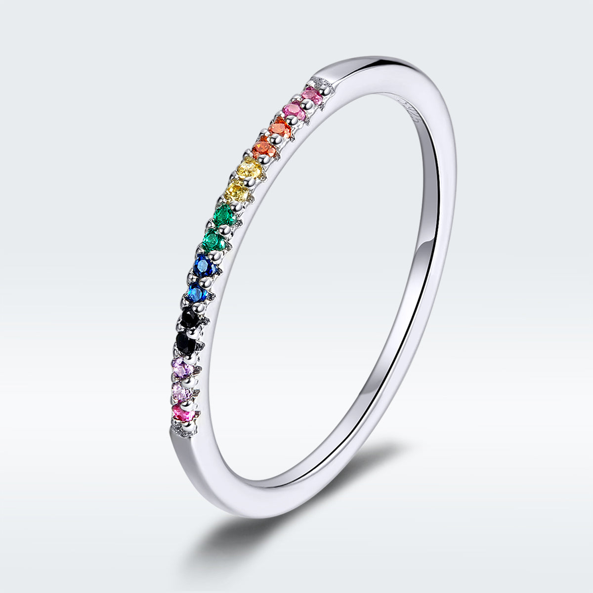 Anillo de plata de ley 925, talla 5.0, para mujer