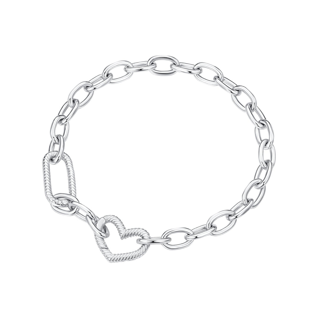 925 Sterling Silver Plated 190mm Bracelet for Women