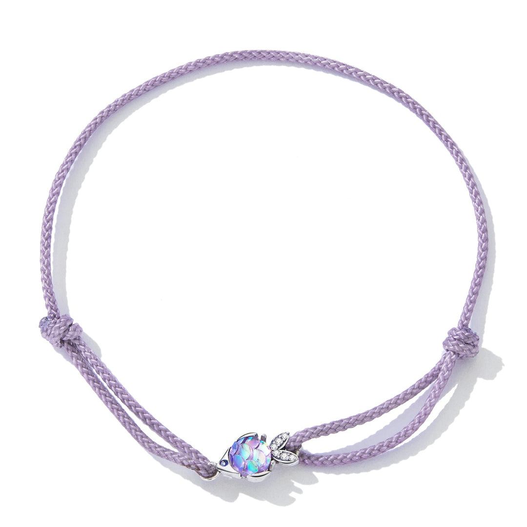 925 Sterling Silver Adjustable 24cm CZ Resin Bracelet for Women