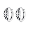 925 Sterling Silver Oxidized Earrings 12*5mm