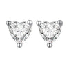 999 Platinum Plated S925 Silver Pavé Setting Earrings for Women