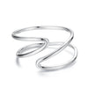 925 Sterling Silver Oxidized Silver 0.12-0.9cm Ring for Unisex