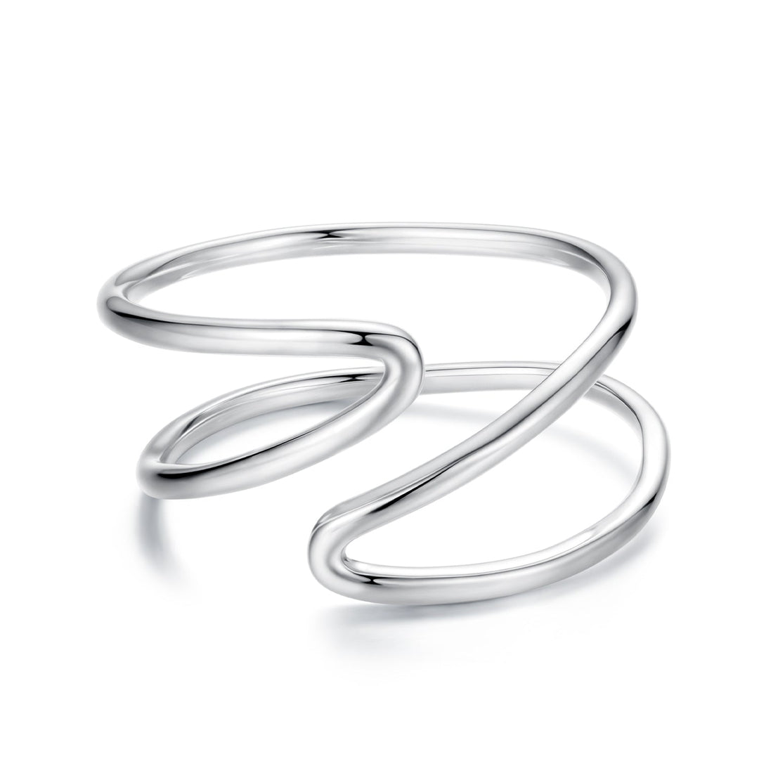 925 Sterling Silver Oxidized Silver 0.12-0.9cm Ring for Unisex