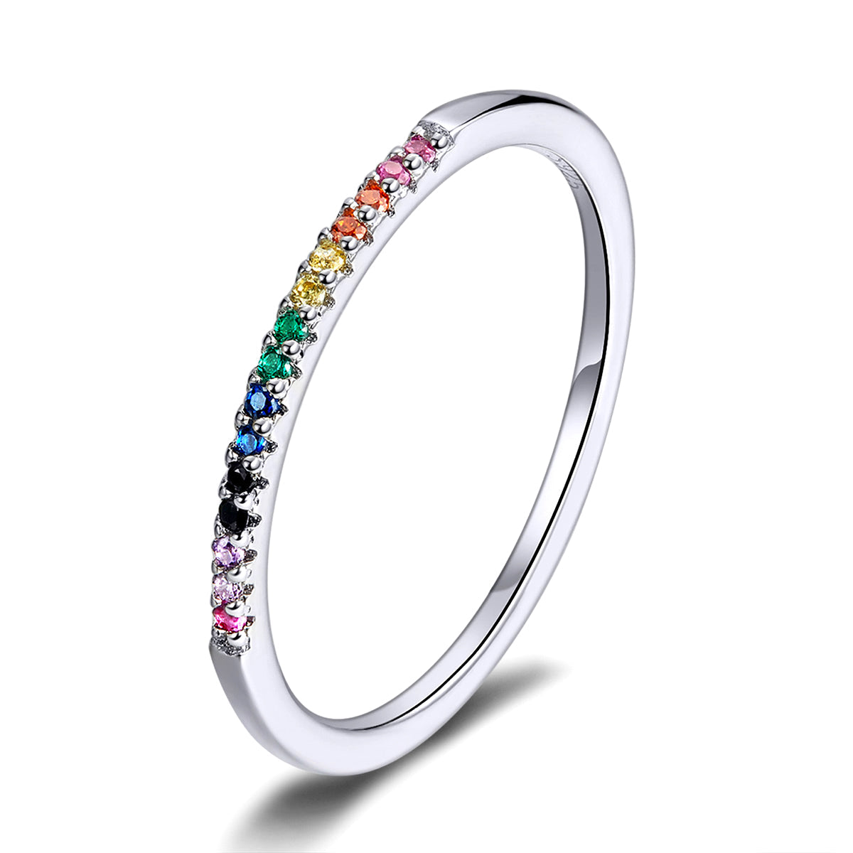 Anillo de plata de ley 925, talla 5.0, para mujer
