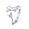 925 Sterling Silver Ring with 0.2cm Width and 1.2cm Claw Height