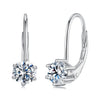 925 Sterling Silver 0.5 Carat Moissanite Earrings for Women