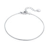 925 Sterling Silver Adjustable Platinum Plated Bracelet for Women