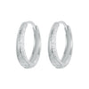 925 Sterling Silver Earrings 16*3mm with Platinum Plating for Women
