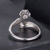925 Sterling Silver 1 Carat Moissanite Ring for Women