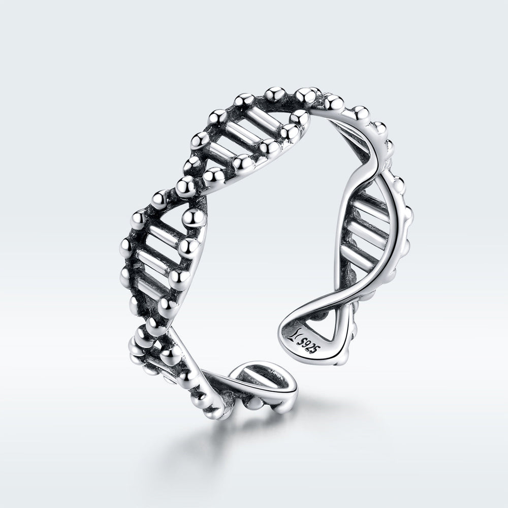 925 Sterling Silver Oxidized Ring for Women
