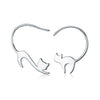 925 Sterling Silver Earrings for Women - 3*2.5cm, Platinum Plated