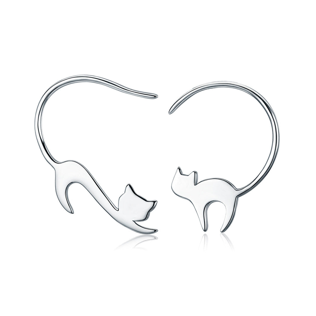 925 Sterling Silver Earrings for Women - 3*2.5cm, Platinum Plated