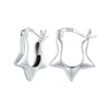 S925 Sterling Silver Earrings for Women - Oxidized Silver, 17x4mm