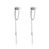 S925 Sterling Silver Plated Platinum Earrings for Women