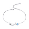 925 Sterling Silver Adjustable Bracelet for Unisex