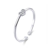 925 Sterling Silver Plated Platinum Pavé Setting CZ Ring