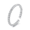 925 Sterling Silver White Gold Plated Ring for Women