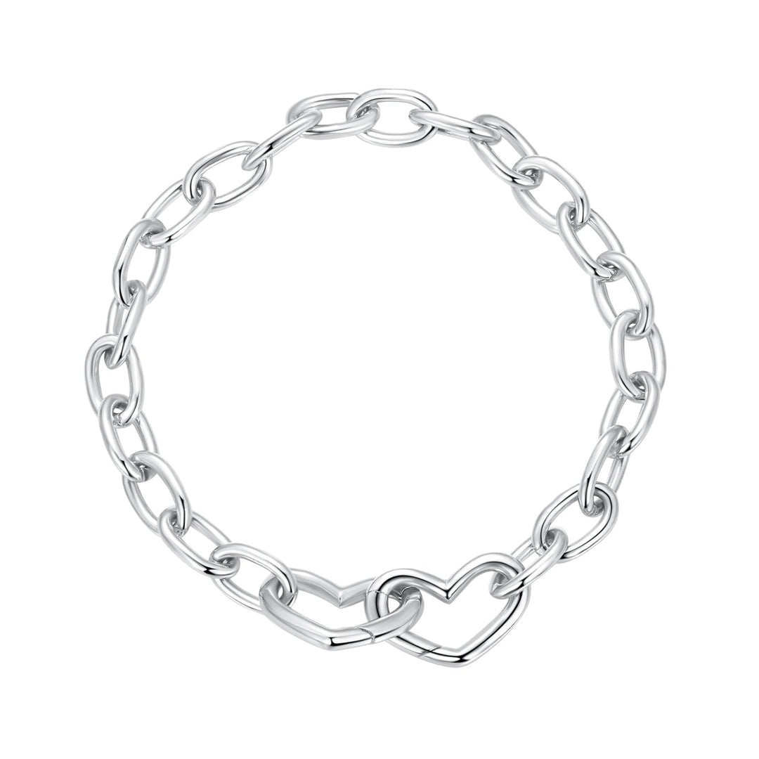 925 Sterling Silver Plated White Gold 19.0 cm Bracelet