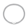925 Sterling Silver Plated Platinum 17.0 Size Bracelet for Women