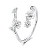 925 Sterling Silver Plated White Gold Ring for Women