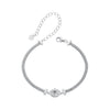 925 Sterling Silver 0.5 Carat Moissanite White Gold Plated Bracelet for Women