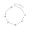 925 Sterling Silver Plated Platinum CZ Bracelet for Women