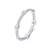 925 Sterling Silver Ring with Pavé Setting CZ - Size 6.0