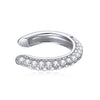 S925 Sterling Silver Pavé Set CZ Earrings - 1.1cm for Women