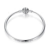 925 Sterling Silver 5.8CM Diameter and 0.3CM Thick Bracelet for Women