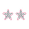 925 Sterling Silver Enamel CZ Earrings for Women