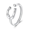 925 Sterling Silver & White Gold Plated Pavé CZ Ring