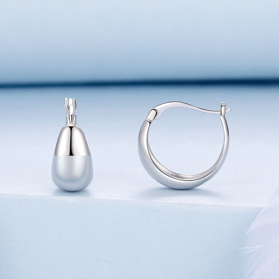 925 Sterling Silver White Gold Plated Earrings for Women