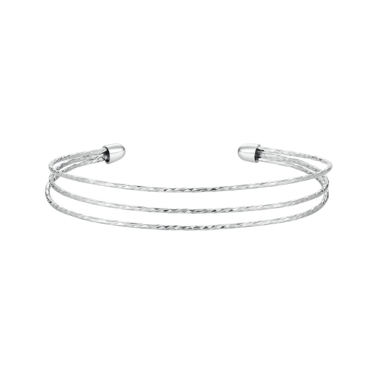 925 Sterling Silver White Gold Plated Bracelet for Women - изображение 3 из 9