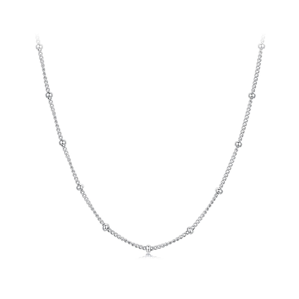 925 Sterling Silver Plated Platinum 45cm Necklace for Women