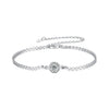 S925 Sterling Silver 5.0mm Moissanite Bracelet for Women