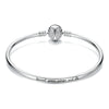 925 Sterling Silver 17.0 cm Oxidized CZ Bracelet for Women