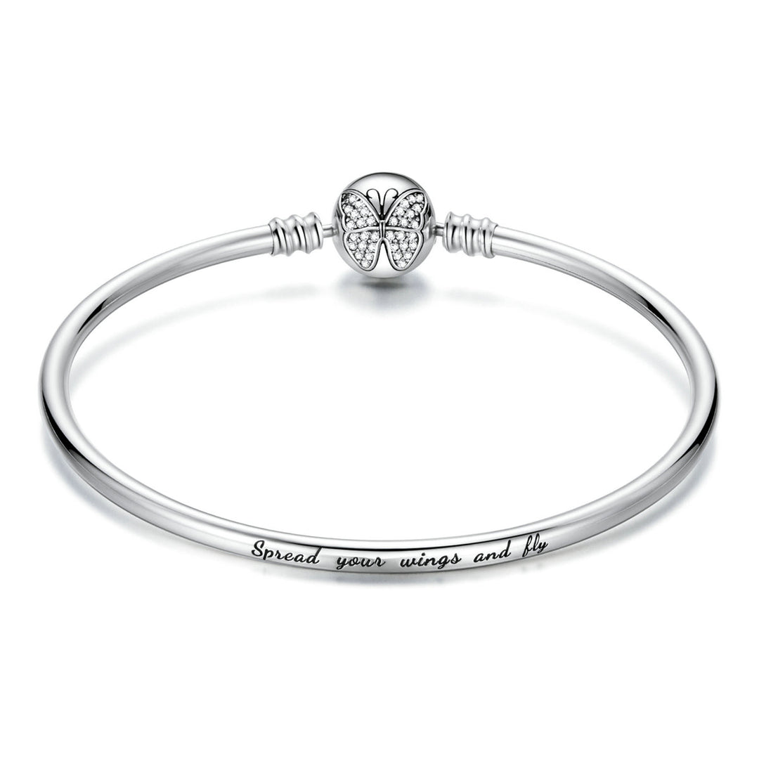 925 Sterling Silver 17.0 cm Oxidized CZ Bracelet for Women